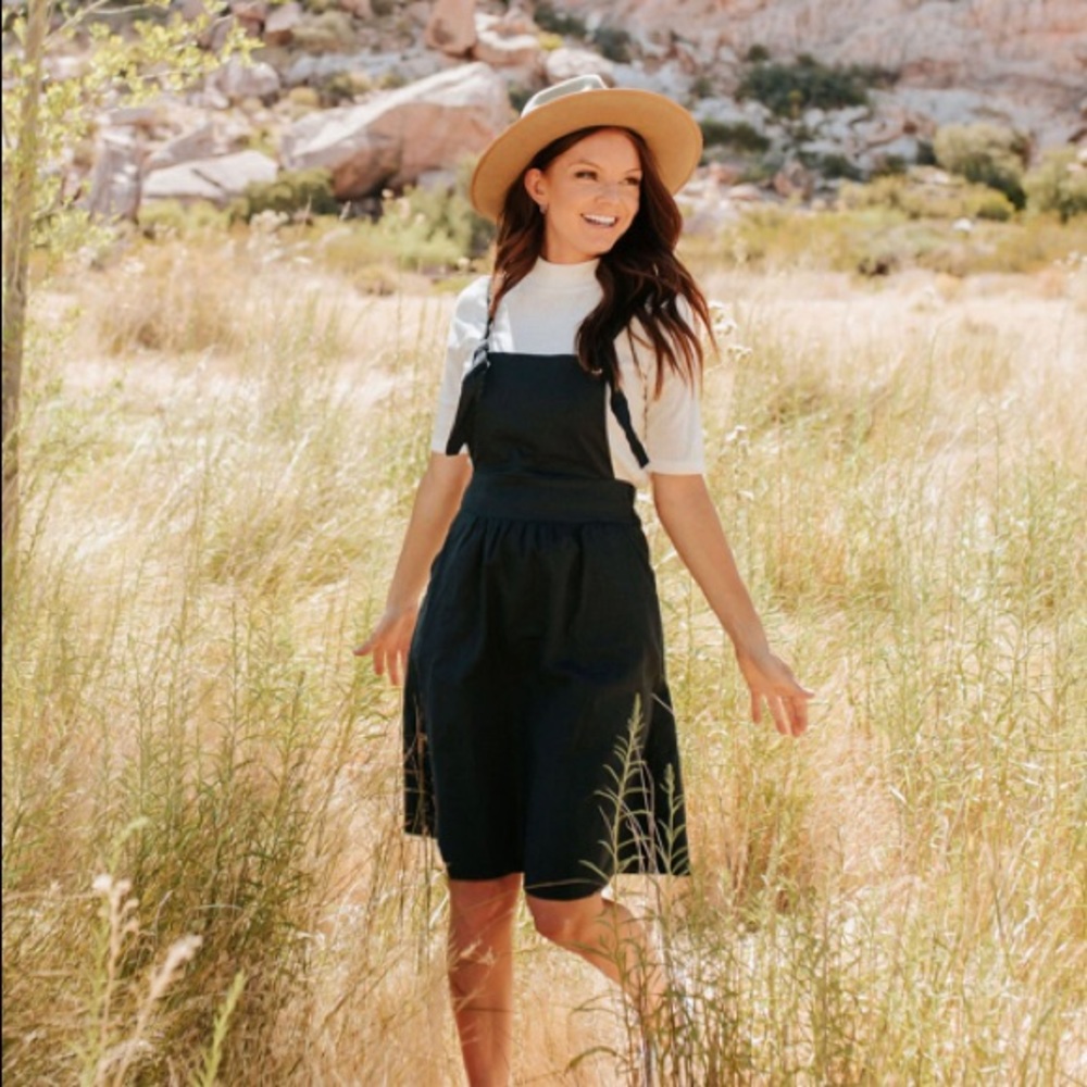 Overall Dress Size Large in Navy